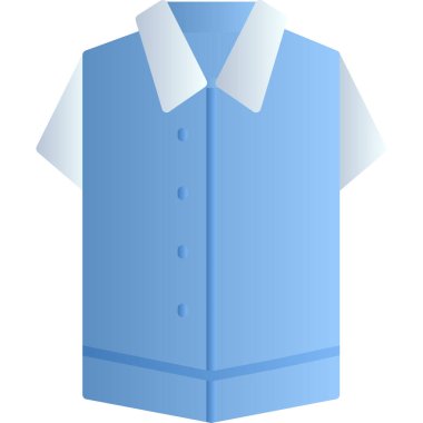 Gömlek vektör simgesi. beyaz arkaplan elbisesinde izole edilmiş çizgi film vektör simgesi.