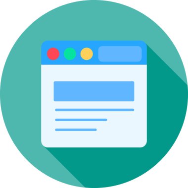 Web simgesi vektör illüstrasyonu