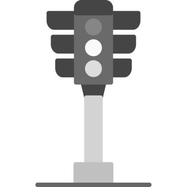 Trafik ışığı. Web simgesi basit illüstrasyon