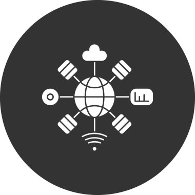 Antenli kürenin vektör çizimi