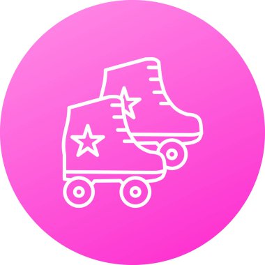 Bir bebek puseti simgesinin vektör çizimi