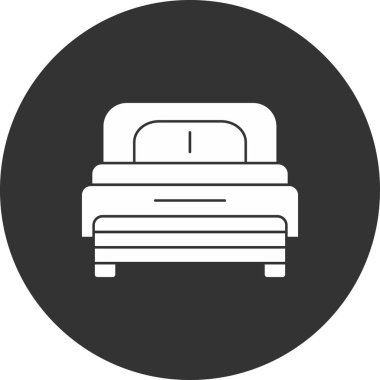 Yatak simgesi, basit tarzı