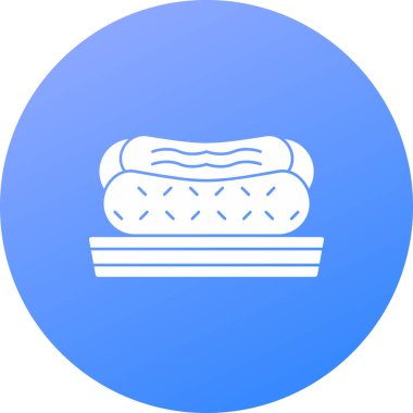 Kek. Web simgesi basit illüstrasyon