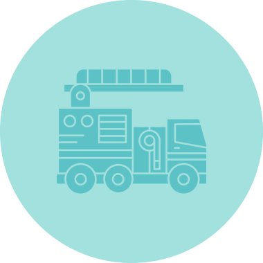 Bir kamyon simgesinin vektör çizimi