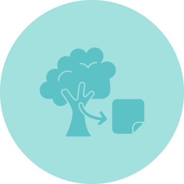 Vektör Ağacı Simgesi illüstrasyonu