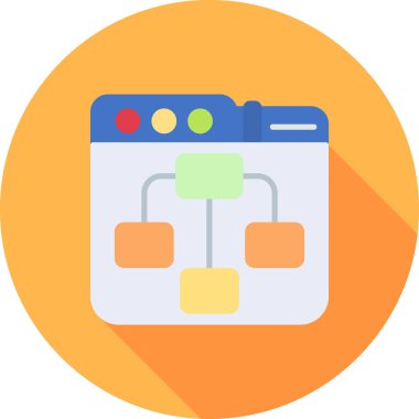 seo modern simgesinin vektör illüstrasyonu