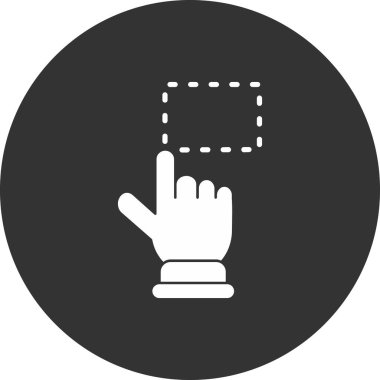 parmak hareketi el simgesi ana hat biçiminde