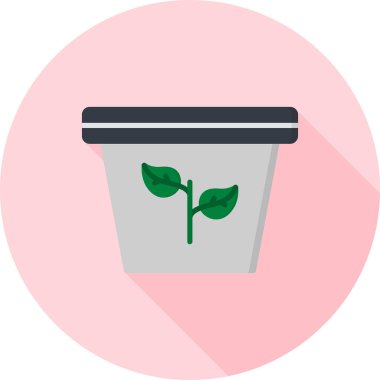 Yapraklı fincan, illüstrasyon, beyaz arkaplanda vektör