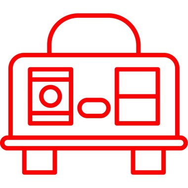 Basit ağ simgesi, vektör illüstrasyonu