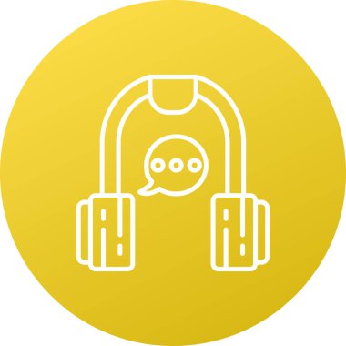 çizgi spor kettlebell simgesi beyaz arkaplanda izole. Kas zili. Renkli taslak konsepti. vektör