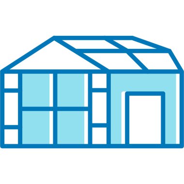 Eve. Web simgesi basit illüstrasyon