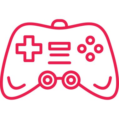 oyun denetleyici simgesi, vektör illüstrasyonu