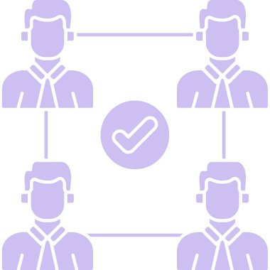 Müşteri simgesi vektör illüstrasyonu