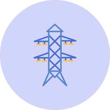 elektrik istasyonu modern vektör illüstrasyonu