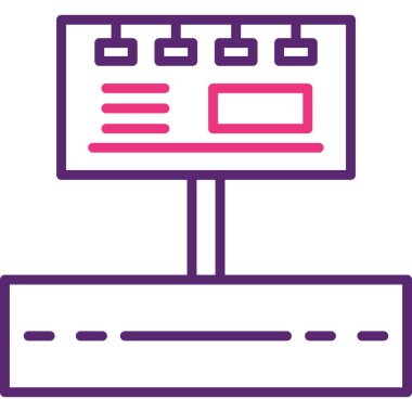 bilgisayar izleme simgesi, vektör illüstrasyonu