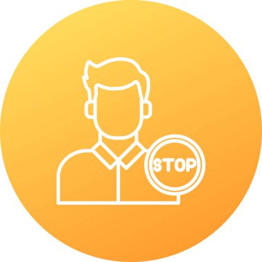 Vektör Durdurma simgesi illüstrasyonu