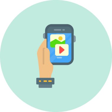 İçerik ağ simgesi, vektör illüstrasyonu