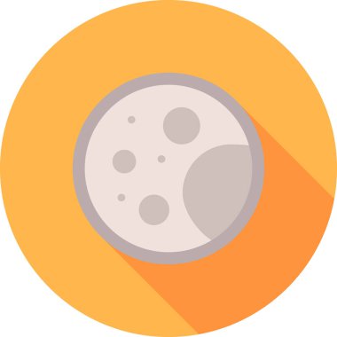 Ay düz simgeleri, vektör illüstrasyonu