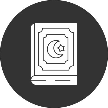 İslami Ay simgesi, vektör illüstrasyonu