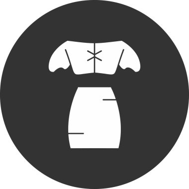 Elbise. Web simgesi basit illüstrasyon