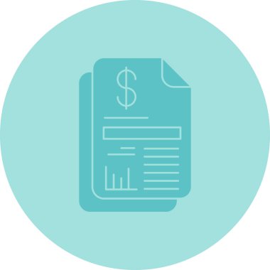 Belge. Web simgesi basit illüstrasyon