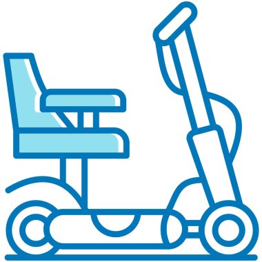 Tekerlekli sandalyenin vektör çizimi