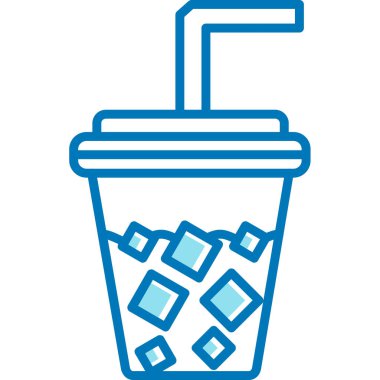 Buz kabı ikonu. vektör illüstrasyonu