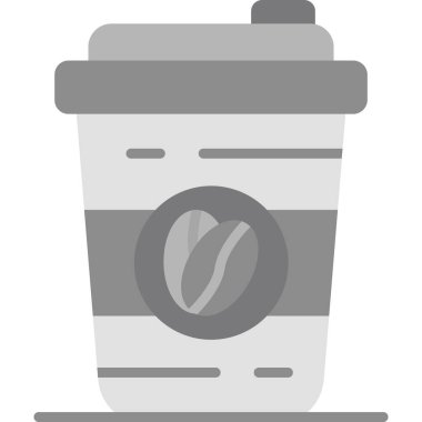 kahve fincanı simgesi, düz tasarım.