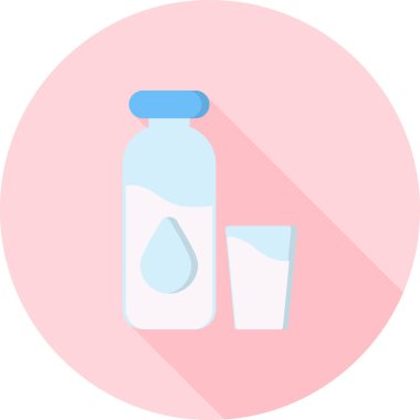 Süt. Web simgesi basit illüstrasyon