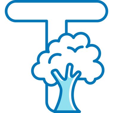 Ağaç. Web simgesi basit illüstrasyon