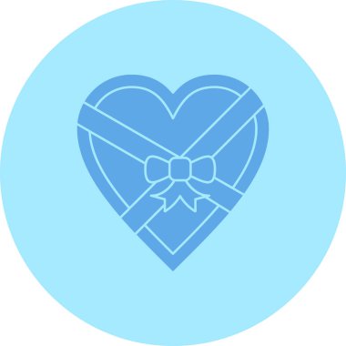 aşk kalp ikonu, vektör illüstrasyonu