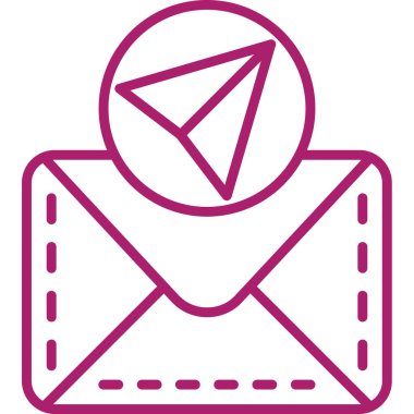 E-posta. Web simgesi basit illüstrasyon