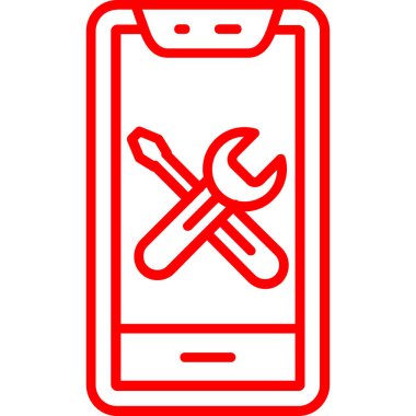 cep telefonu ikonu vektör illüstrasyonu