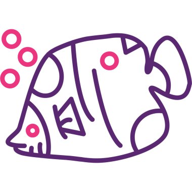 balık ağı simgesi, basit vektör illüstrasyonu