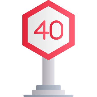 Kırmızı işaretin vektör çizimi