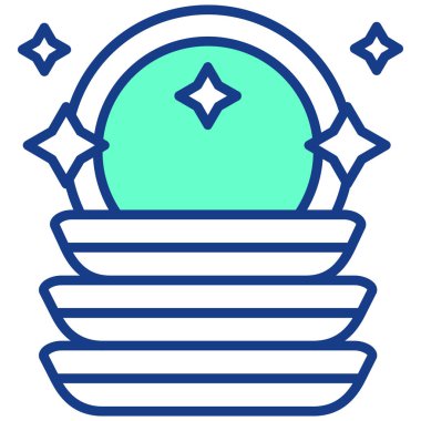 Ay. Web simgesi basit illüstrasyon