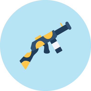 Silah. Web simgesi basit illüstrasyon