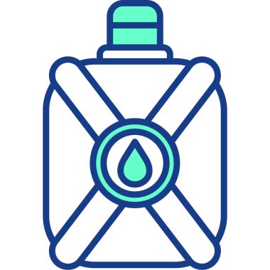 Yağ şişesi simgesinin vektör illüstrasyonu