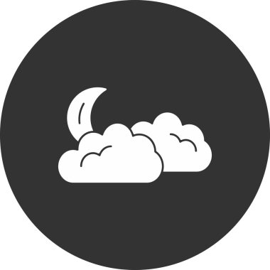 Bulut simgesi vektör illüstrasyonu