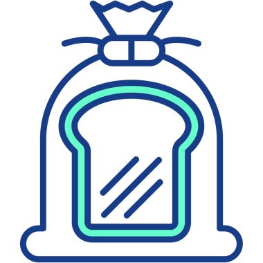 çanta simgesi vektör illüstrasyonu