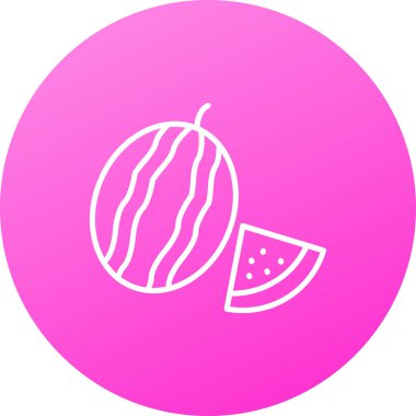 Bir karpuz simgesinin vektör çizimi