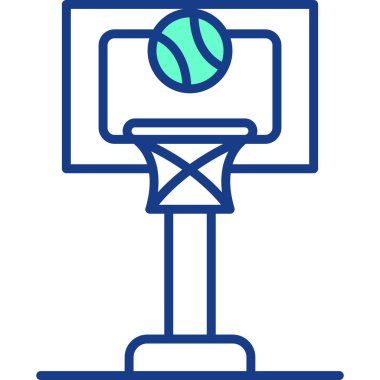 Basketbol. Web simgesi basit illüstrasyon