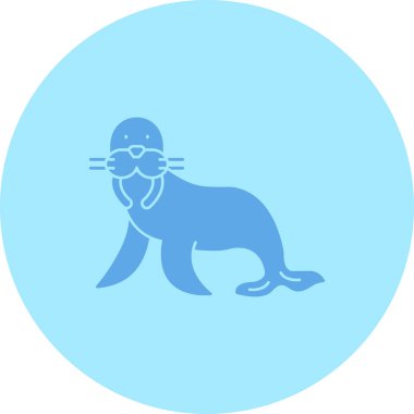 Deniz aslanının vektör çizimi