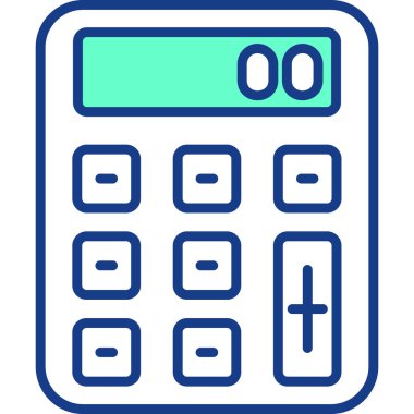 hesap makinesi simgesi vektör illüstrasyonu