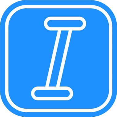 L harfi simgesinin vektör illüstrasyonu