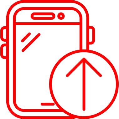 cep telefonu simgesi. vektör illüstrasyonu