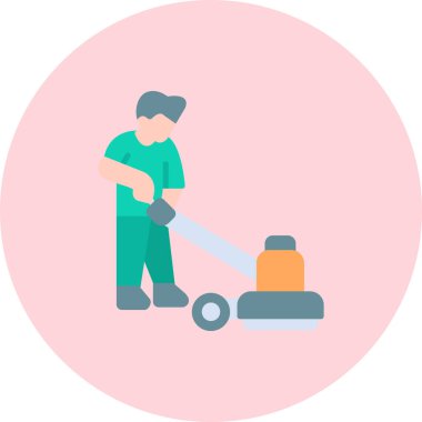 Renk arkaplanı üzerinde daha temiz vektör illüstrasyonu