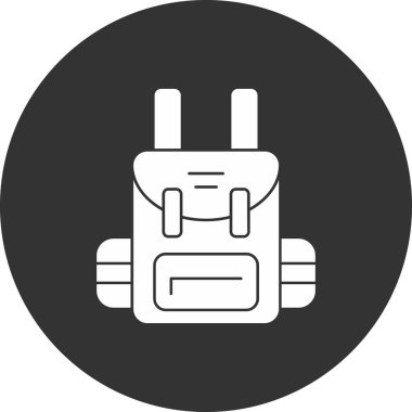 Sırt çantası simgesinin vektör çizimi