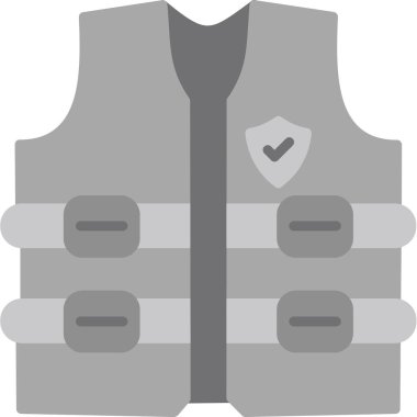 Yelek. Web simgesi basit illüstrasyon