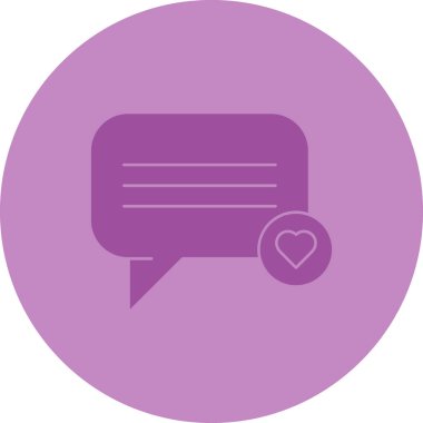 Konuş. Web simgesi basit illüstrasyon